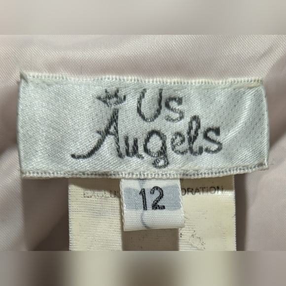 Whimsical US Angels Brown Tulle Dress with Floral Accents Girls Size 12 - Picture 2 of 13